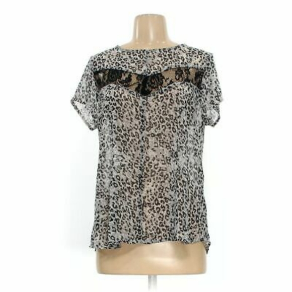 Maurice's Lace Leopard Print Blouse 3X - Picture 8 of 9